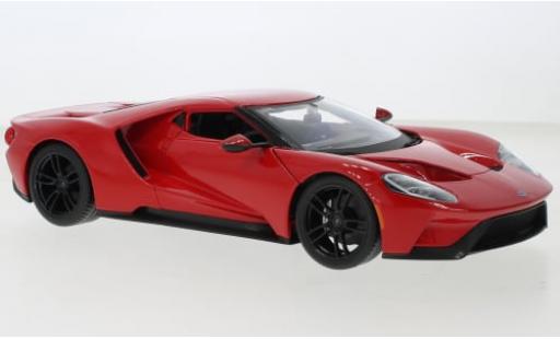 Diecast model cars Ford GT Berlinetta red 2017 1/18 Maisto