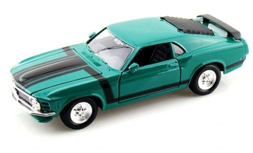 Diecast model cars Ford Mustang Boss 302 green 1970 1/24 Maisto
