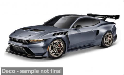 Diecast model cars Ford Mustang GTD grey 2025 1/64 Maisto