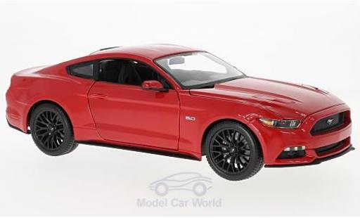Diecast model cars Ford Mustang Fastback red 2015 1/18 Maisto