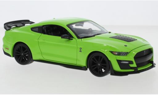 Diecast model cars Ford Mustang Shelby GT500 green 2020 1/24 Maisto