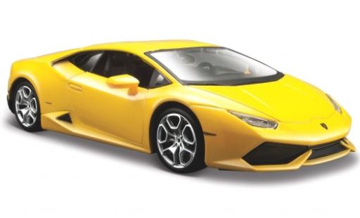 Diecast model cars Lamborghini Huracan LP 610-4 metallic yellow 2014 1/24 Maisto