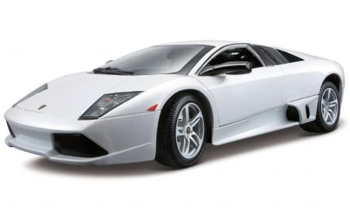 Diecast model cars Lamborghini Murcielago LP640 LP 640 metallic white 2007 1/18 Maisto