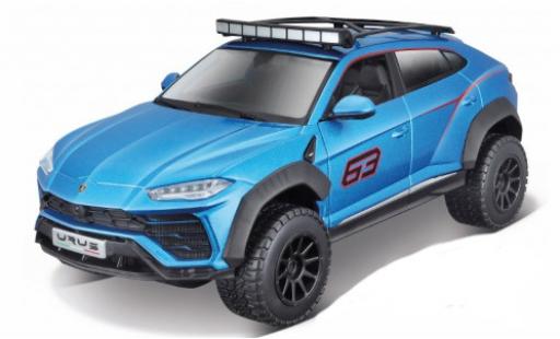 Diecast model cars Lamborghini Urus Base metallic blue/Dekor No.63 1/24 Maisto