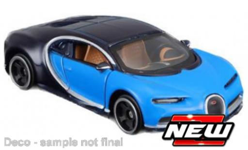 Diecast model cars Bugatti Chiron coupe blue/black 1/64 Maisto