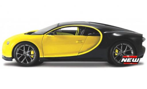 Diecast model cars Bugatti Chiron coupe yellow/blue 1/24 Maisto