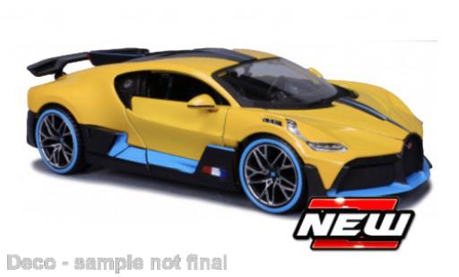 Diecast model cars Bugatti Divo coupe yellow/blue 2024 1/24 Maisto