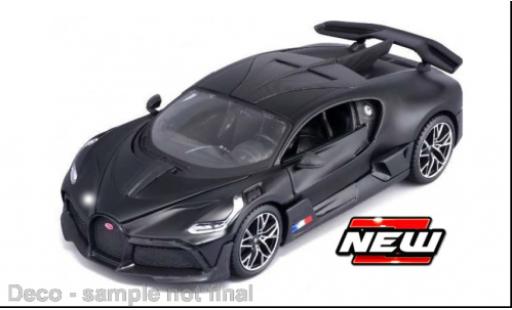 Diecast model cars Bugatti Divo coupe matt-black 1/24 Maisto