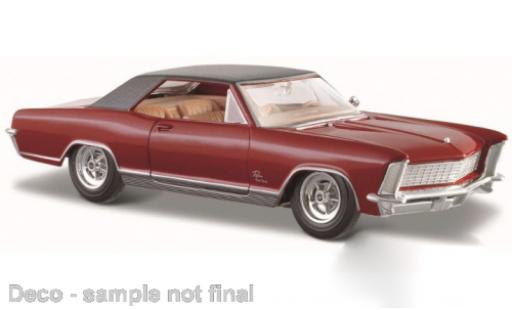 Diecast model cars Buick Riviera coupe red/black 1965 1/24 Maisto
