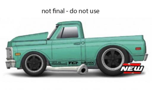 Diecast model cars Chevrolet C-10 Pickup turquoise 1972 1/64 Maisto