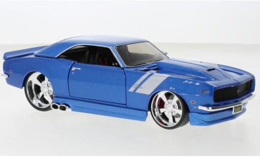 Diecast model cars Chevrolet Camaro Z28 metallise blue 1968 1/24 Maisto