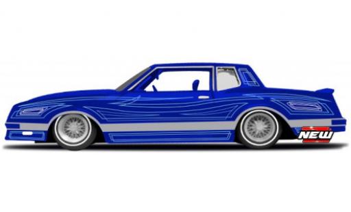 Diecast model cars Chevrolet Monte Carlo lowrider blue/D&Atilde;&copy;corer 1986 1/24 Maisto