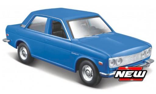 Diecast model cars Datsun 510 Sedan blue 1971 1/24 Maisto