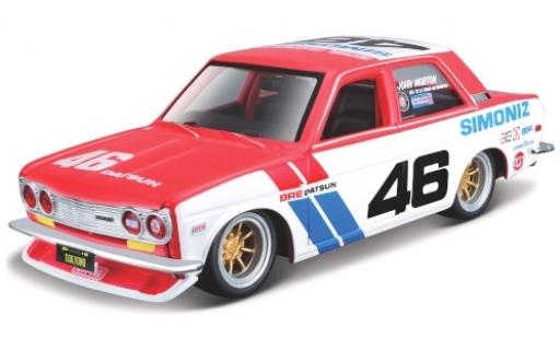 Diecast model cars Datsun 510 BRE No.46 Simoniz 1/24 Maisto