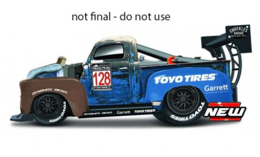 Diecast model cars Ford F-100 Pickup 00 Pick Up blue/brown Chuckles Garage Old Smokey 1949 1/64 Maisto