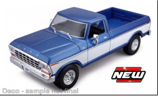 Diecast model cars Ford F-150 Pickup 50 blue/white 1979 1/18 Maisto