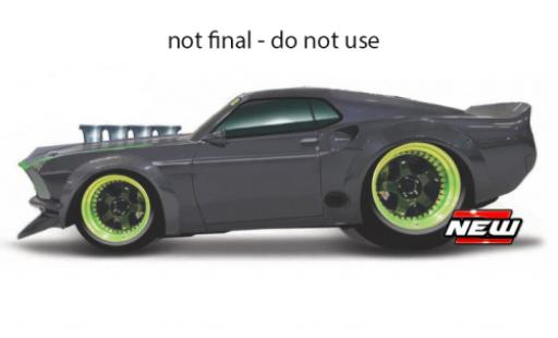 Diecast model cars Ford Mustang Tuning RTR-X grey/green 1/64 Maisto