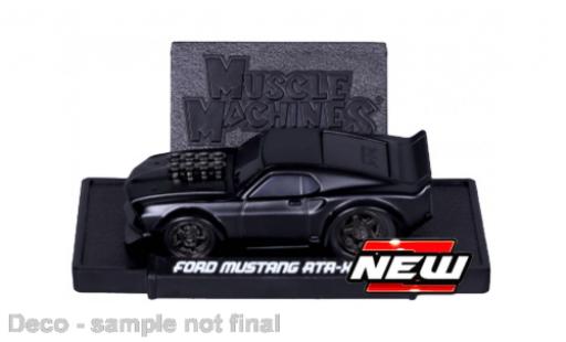 Diecast model cars Ford Mustang Fastback RTT-X matte noir 2005 1/64 Maisto