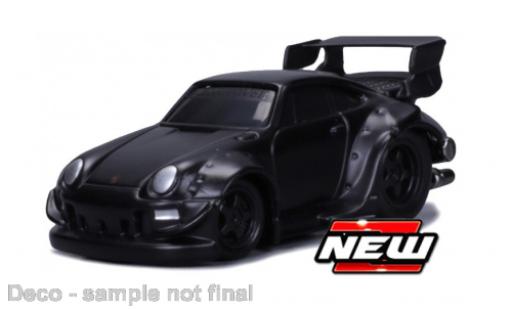 Diecast model cars Porsche 911 RWB matte noir 2022 1/64 Maisto