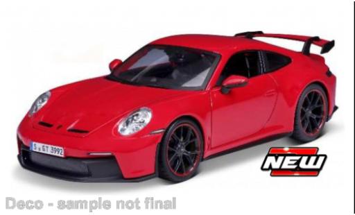 Diecast model cars Porsche 911 GT3 red 2022 1/18 Maisto