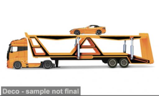 Diecast model cars Mercedes Actros Base 1851 yellow 1/64 Maisto