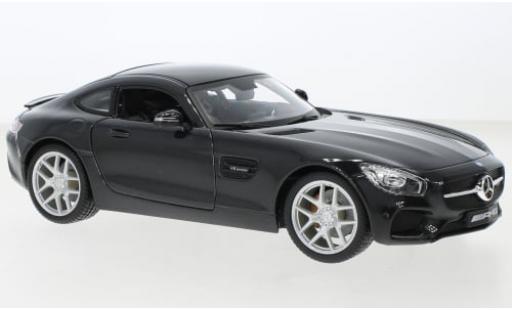 Diecast model cars Mercedes AMG GT Base (C190) metallise black 1/18 Maisto