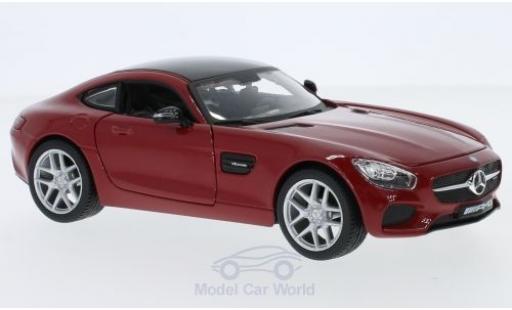 Diecast model cars Mercedes AMG GT Base red/black 2015 1/24 Maisto