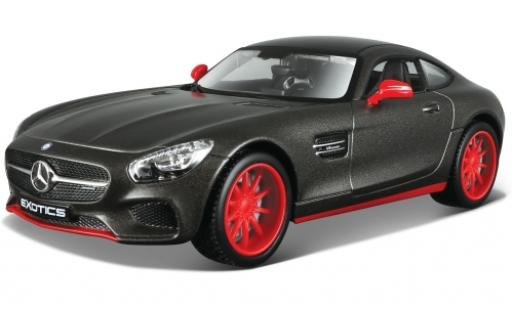 Diecast model cars Mercedes AMG GT Base metallic grey 1/24 Maisto