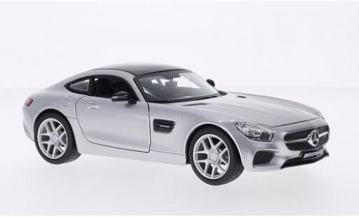 Diecast model cars Mercedes AMG GT Base grey/black 2015 1/24 Maisto
