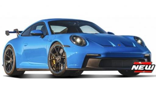 Diecast model cars Porsche 911 GT3 blue 2022 1/18 Maisto