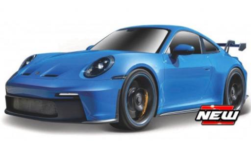 Diecast model cars Porsche 911 GT3 blue 2022 1/18 Maisto