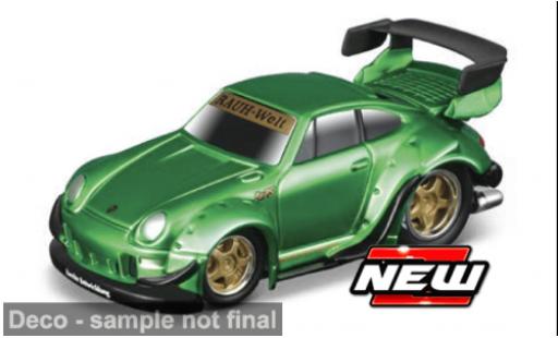Diecast model cars Porsche 911 RWB green 1/64 Maisto