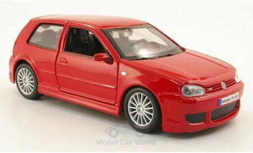 Diecast model cars Volkswagen Golf R32 IV red 2006 1/24 Maisto