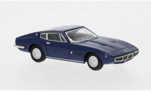 Diecast model cars Maserati Ghibli coupe blue 1969 1/87 Minichamps
