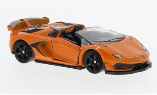 Diecast model cars Lamborghini Aventador SVJ Roadster metallise orange 2019 1/64 Matchbox