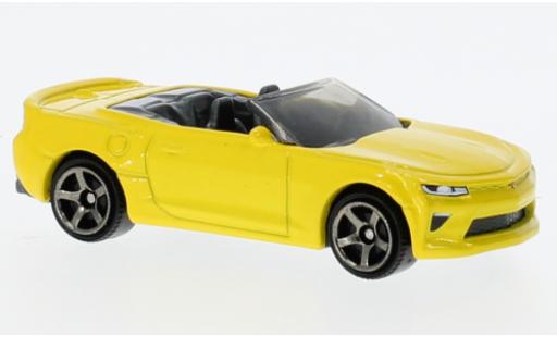 Diecast model cars Chevrolet Camaro Convertible yellow 2016 1/64 Matchbox