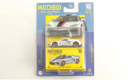 Diecast model cars Chevrolet Corvette Coupe (C8) white 2020 1/64 Matchbox
