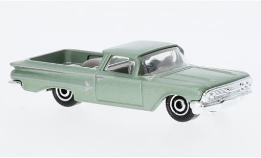 Diecast model cars Chevrolet El Camino pickup metallise la chaux 1960 1/64 Matchbox