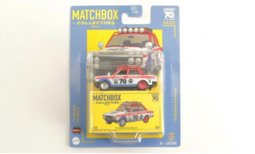 Diecast model cars Datsun 510 course Rally 1970 1/64 Matchbox