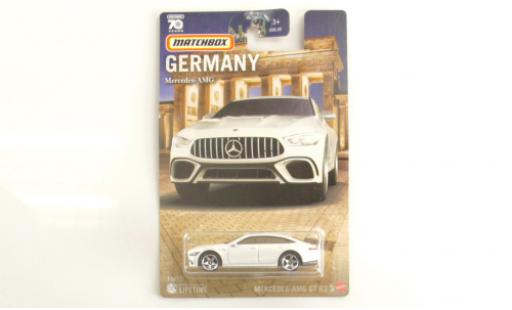 Diecast model cars Mercedes AMG GT Base 63S metallise white 1/64 Matchbox