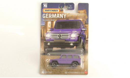 Diecast model cars Mercedes Classe G AMG G550 mattpurple 1/64 Matchbox