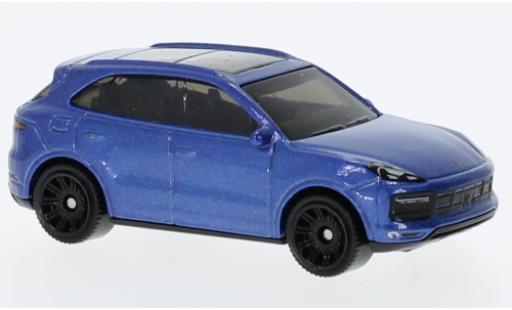 Diecast model cars Porsche Cayenne Turbo blue 1/64 Matchbox