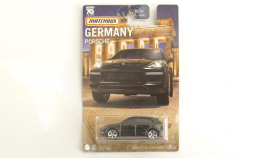 Diecast model cars Porsche Cayenne Turbo black 1/64 Matchbox