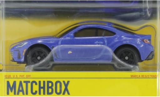 Diecast model cars Subaru BRZ Base metallise blue 2021 1/64 Matchbox