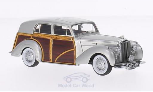 Diecast model cars Bentley Mark 6 break MK VI Harold Radford Countryman metallic grey/Holzoptik RHD 1950 Chassis B441DZ 1/43 Matrix
