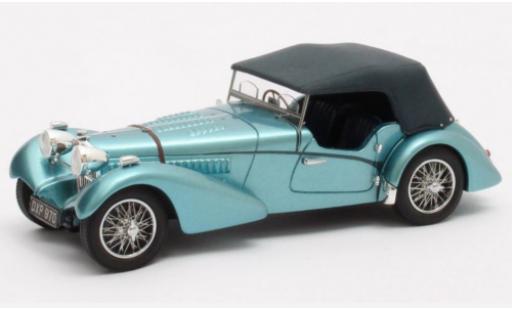 Diecast model cars Bugatti 57 SC TSC Sports Tourer Vanden Plas metallic blue RHD 1938 Chassis #541 1/43 Matrix