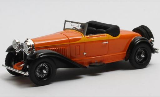 Diecast model cars Bugatti 46 cabriolet de villars Type Convertible orange/brown RHD 1930 Fahrgestellnr. 360 hood ge&Atilde;&para;ffnet 1/43 Matrix