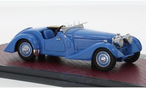 Diecast model cars Bugatti 57 Corsica Type S Roadster blue RHD 1937 Malcolm Campbell #531 1/43 Matrix