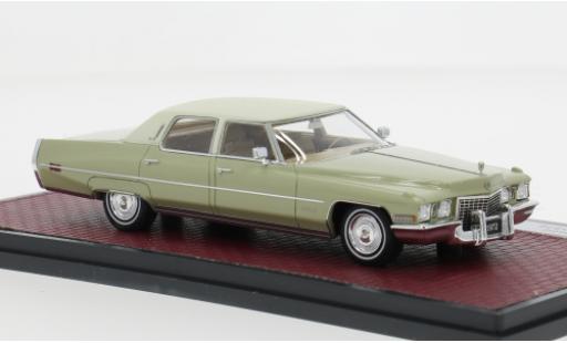 Diecast model cars Cadillac Fleetwood Sixty Special Brougham beige 1972 1/43 Matrix
