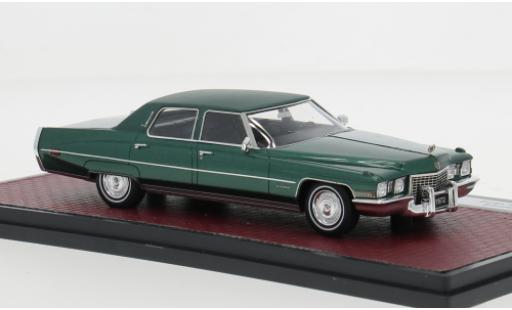 Diecast model cars Cadillac Fleetwood Sixty Special Brougham green 1972 1/43 Matrix
